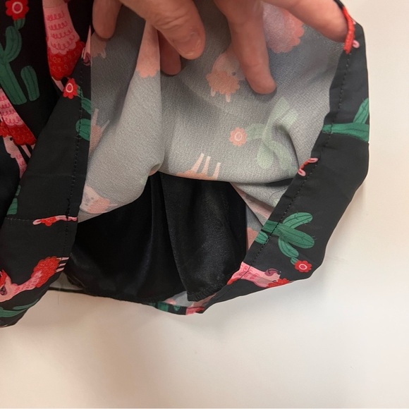 Paper Plane London llama print dress with attached belt size small/medium - Picture 8 of 15